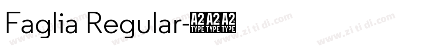 Faglia Regular字体转换
